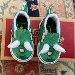 Brand new Vans Triceratops Slip On Sneakers, Toddler 2